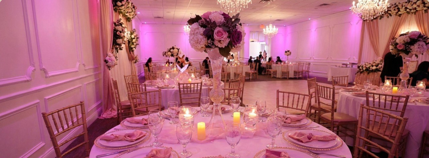 Elegant event venue setup